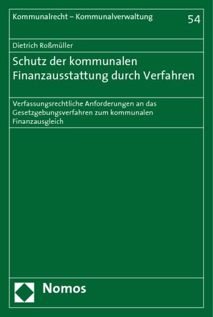 Schutz der kommunalen Finanzausstattung durch Verfahren