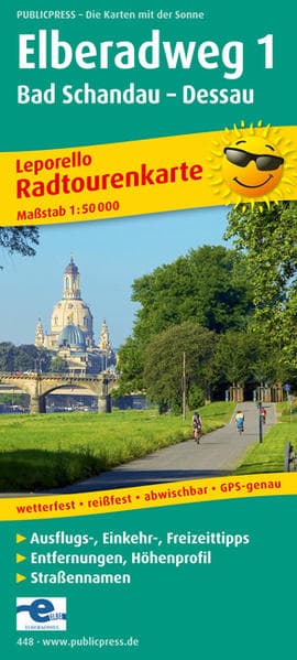 Elberadweg 1, Bad Schandau - Dessau 1 : 50 000