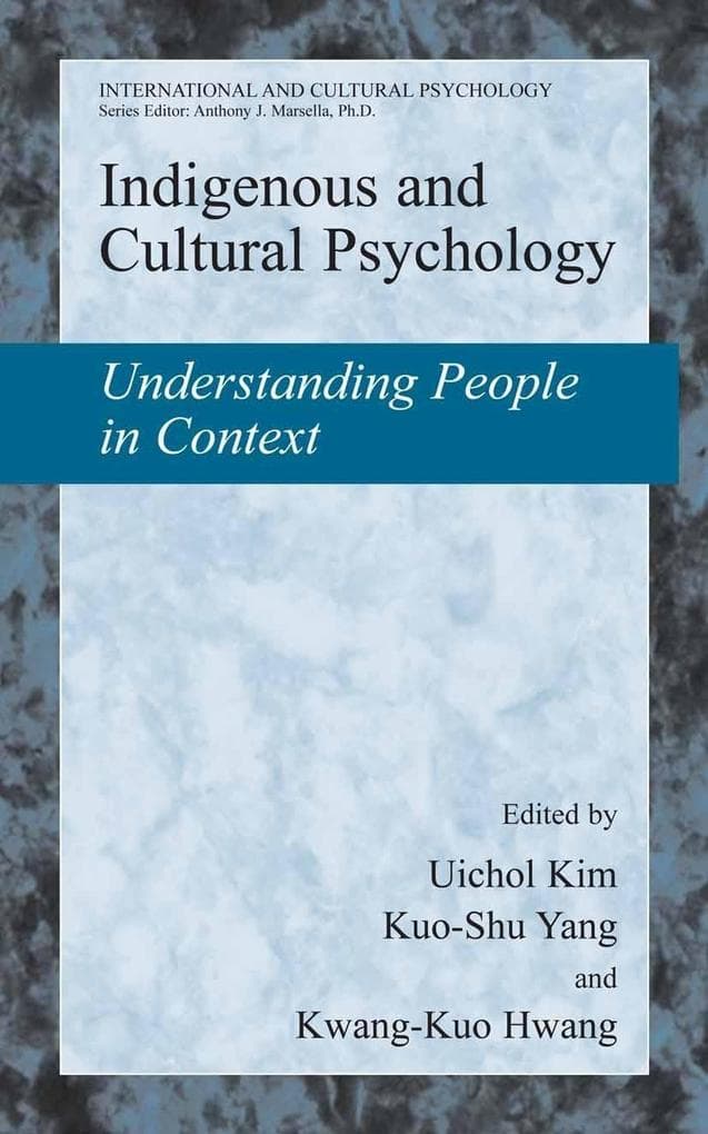 Indigenous and Cultural Psychology
