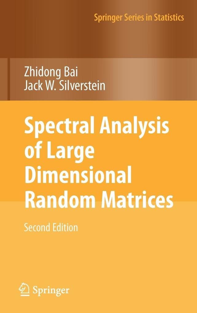 Spectral Analysis of Large Dimensional Random Matrices