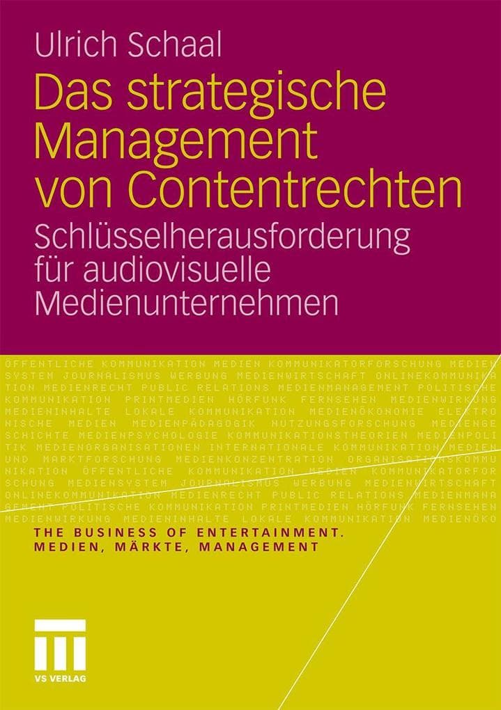 Das strategische Management von Contentrechten