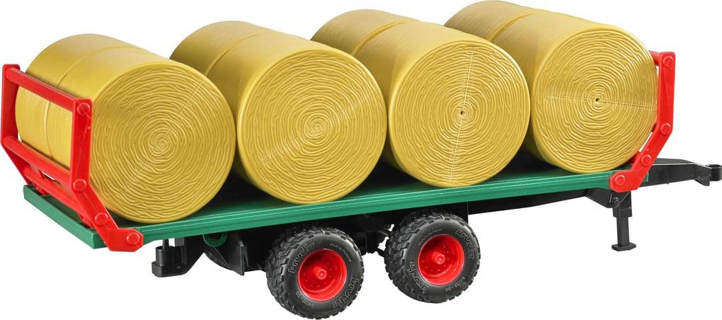 Bruder - Ballentransportanhänger mit 8 Rundballen