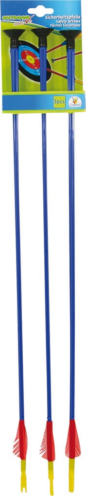 Outdoor active 3 Pfeile mit Saugnapf, Länge 59 cm