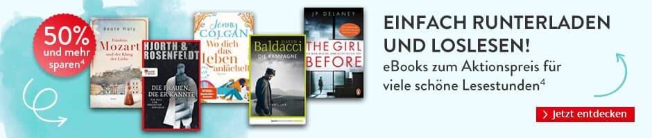 Einfach runterladen und loslesen: eBooks zum Aktionspreis für viele schöne Lesestunden bei Hugendubel