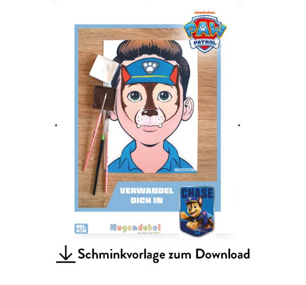 Paw Patrol Schminkvorlage