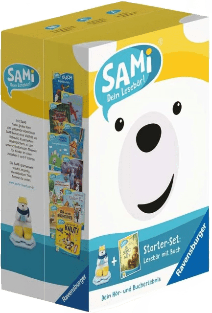 Ravensburger 00096 - SAMi, dein Lesebär, Starter-Set - Der größte Schatz der Welt, für Kinder ab 3 J