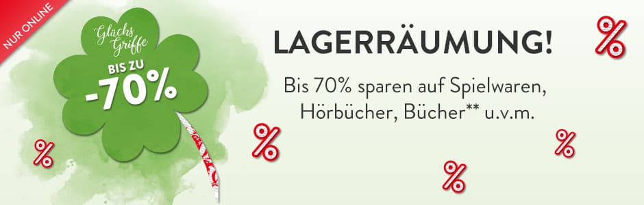 Große Lagerräumung: Bis 70% sparen!