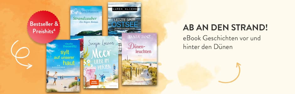 Ab an den Strand!  eBook Geschichten vor und hinter den Dünen bei Hugendubel