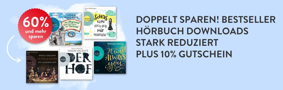 Winter Sale: Bestseller Hörbuch Downloads stark reduziert bei Hugendubel