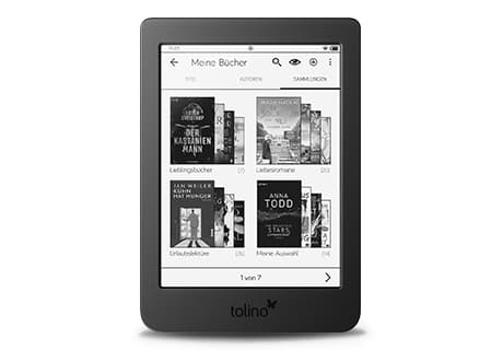 tolino 2: 6.000 Lieblingsbücher immer auf dem page 2 dabei