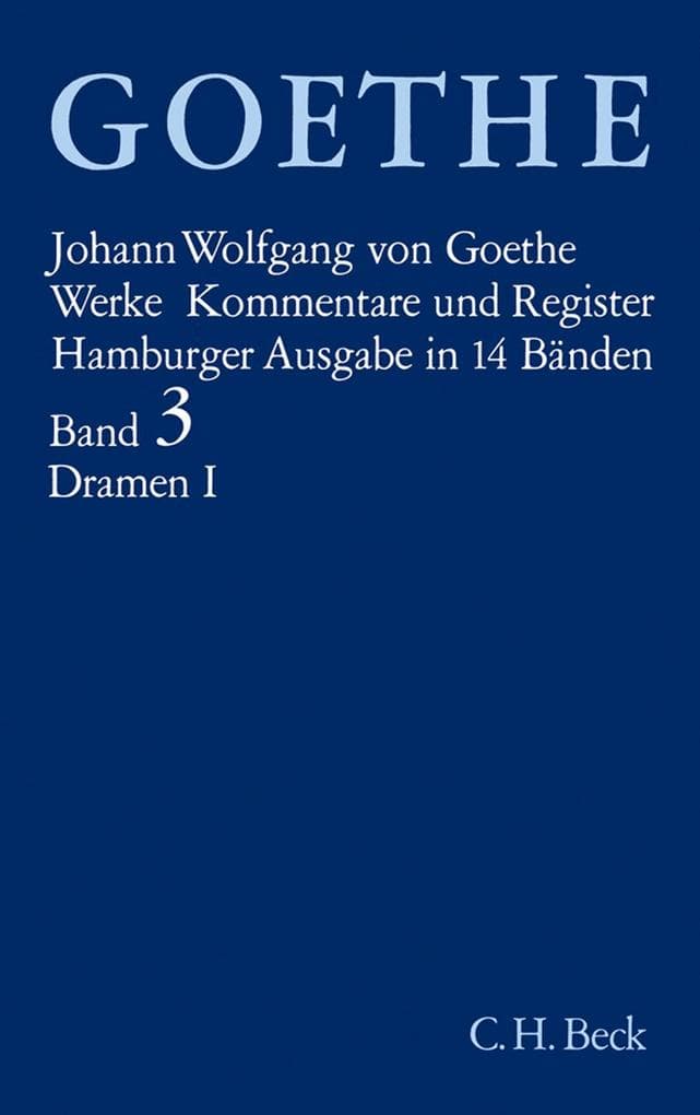 Goethes Werke Bd. 3: Dramatische Dichtungen I.Tl.1