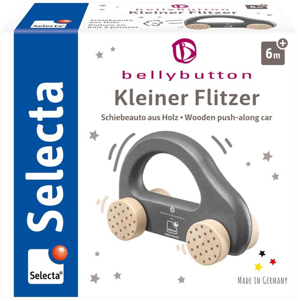 Schmidt Spiele - Selecta - bellybutton by Selecta - Kleiner Flitzer grau, 10 cm