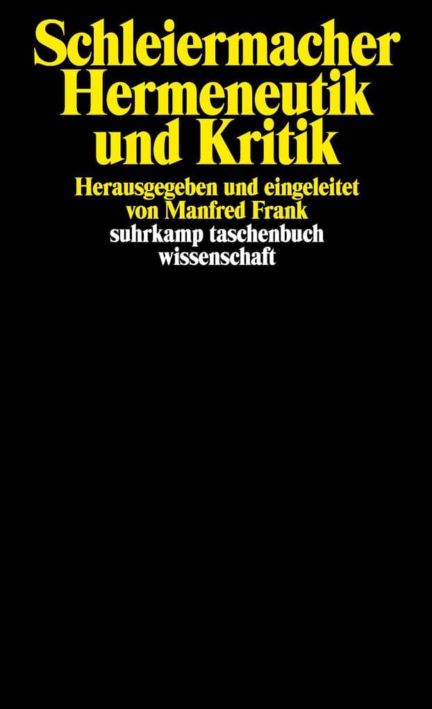 Hermeneutik und Kritik