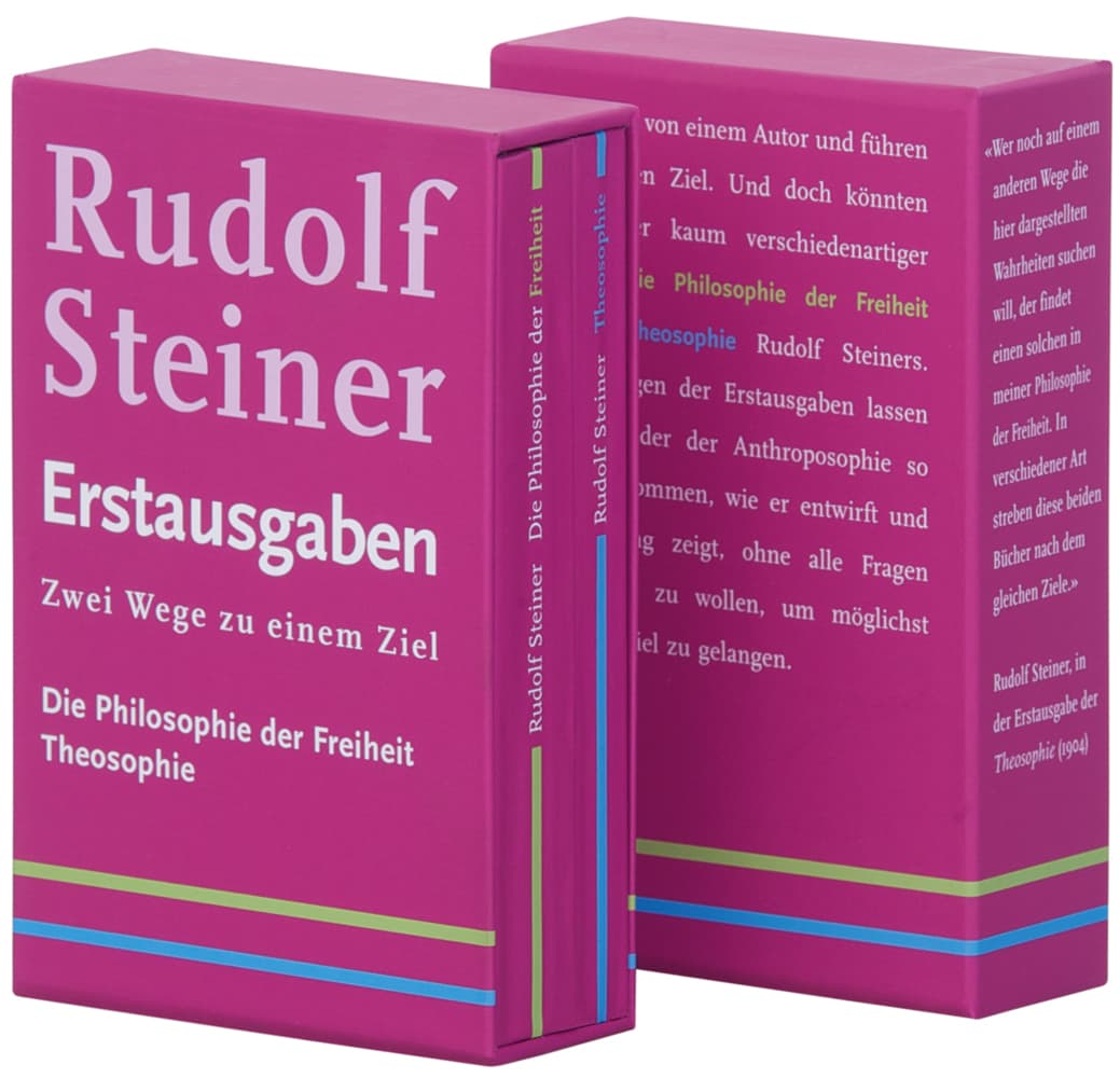 Zwei Wege zu einem Ziel: Die Philosophie der Freiheit (1894); Theosophie (1904): Rudolf Steiner Erstausgaben