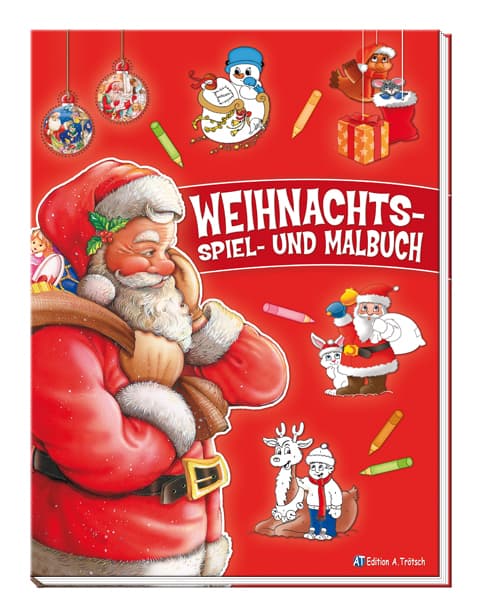 Weihnachts- Spiel- und Malbuch