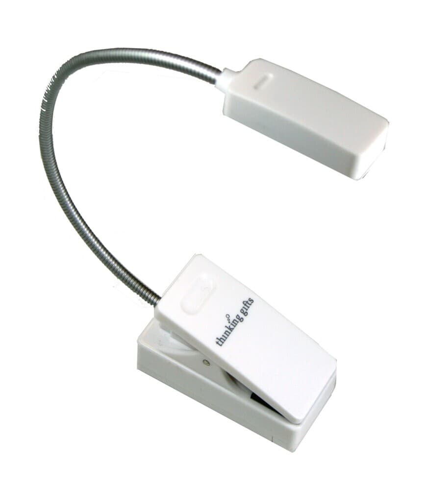 E-Booklight Weiß | LED Leselampe mit Clip für Bücher und E-Reader