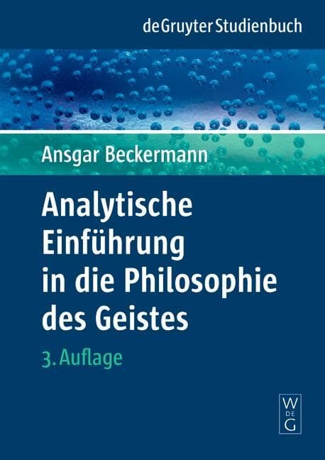 Analytische Einführung in die Philosophie des Geistes