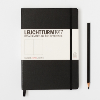 Notizbuch Medium Classic, blanko, schwarz