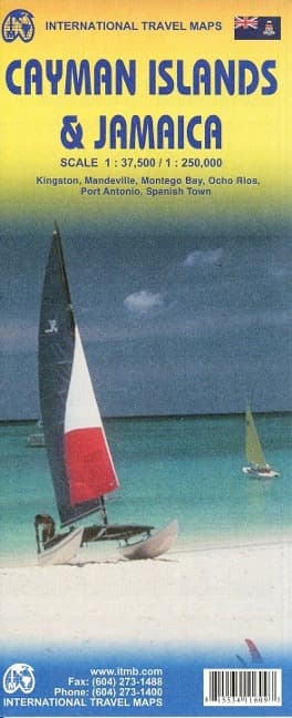 Landkarte Cayman Island & Jamaica
