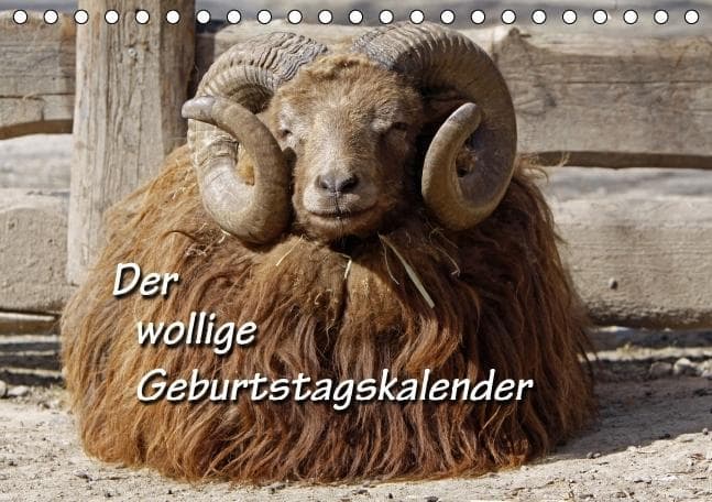 Der wollige Geburtstagskalender (Tischkalender immerwährend DIN A5 quer)