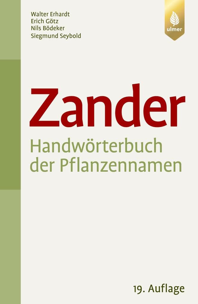 Zander. Handwörterbuch der Pflanzennamen