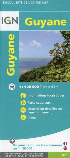 IGN Karte, Tourisme et découverte Guyane