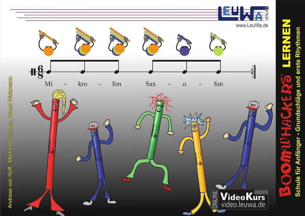 Boomwhackers lernen: Schule für Anfänger - einfache Rhythmen