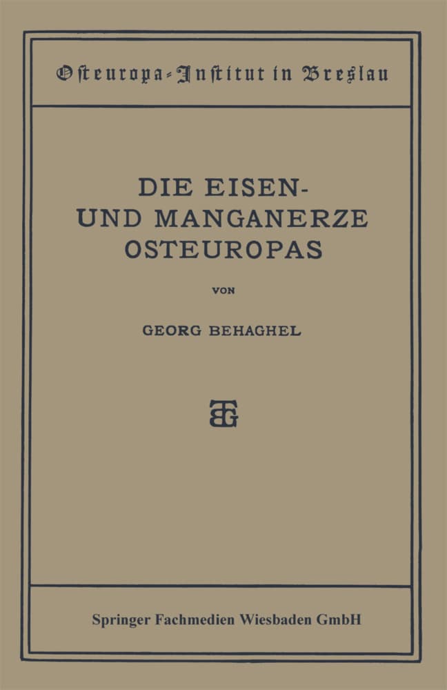Die Eisen- und Manganerze Osteuropas