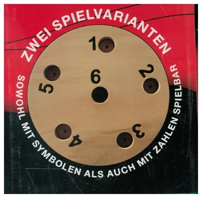 BestSaller 3020 - Super Six Holz, beidseitig bespielbar - auch für Kinder, 36 Spielstäbchen mit 3 Würfel