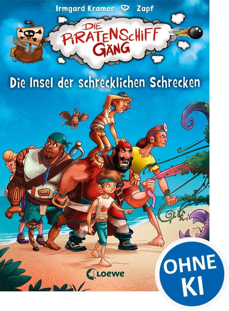 Die Piratenschiffgäng (Band 2) - Die Insel der schrecklichen Schrecken: Kinderbuch zum ersten Selberlesen für Mädchen und Jungen ab 7 Jahre