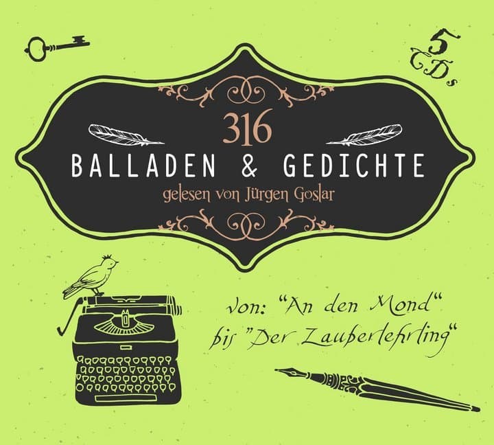 316 Balladen & Gedichte, 5 Audio-CD