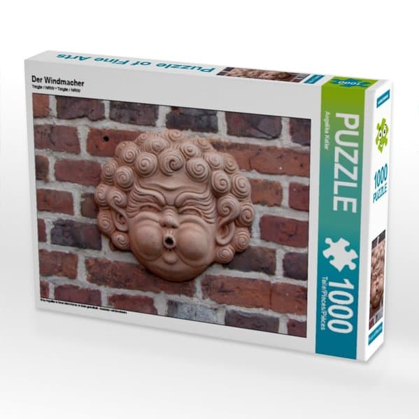 CALVENDO Puzzle Der Windmacher | 1000 Teile Lege-Größe 64x48cm Foto-Puzzle für glückliche Stunden: In Stein gemeißelt - Gesichter voll Emotionen