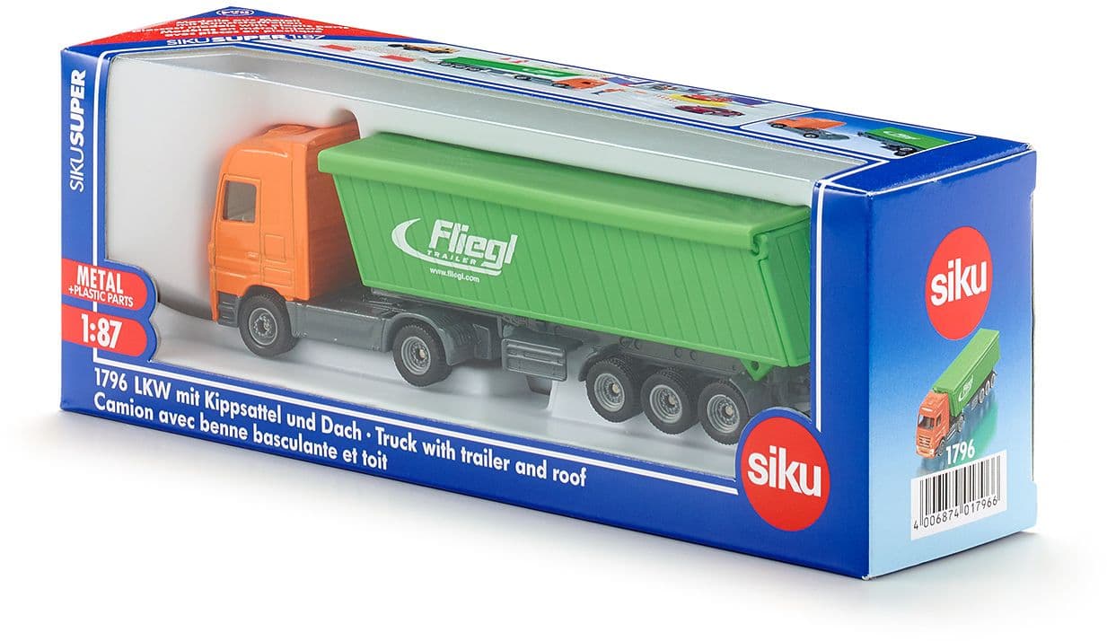 SIKU Super - LKW mit Kippsattel und Dach