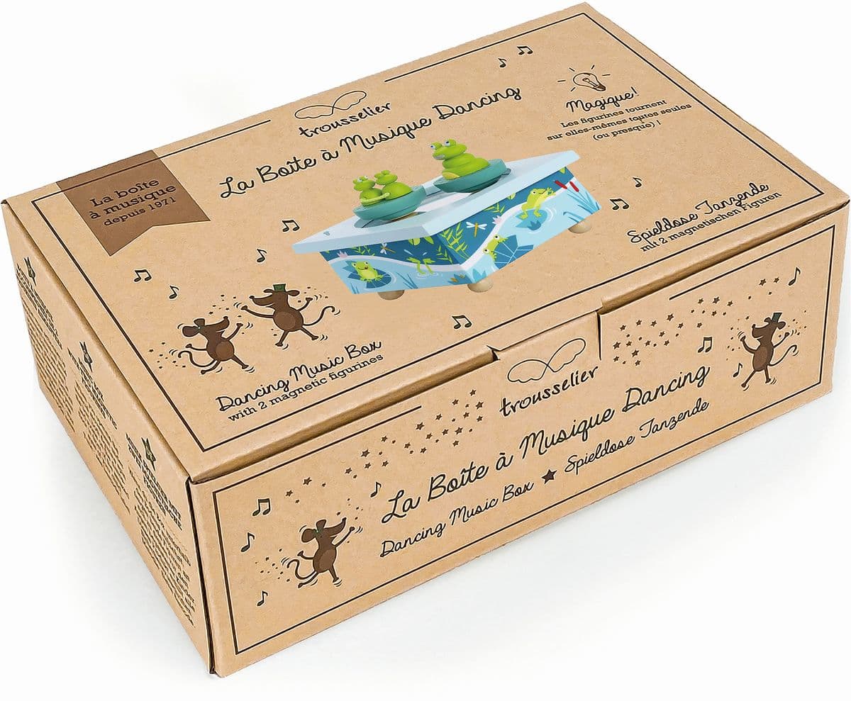 Trousselier - Spieluhr mit tanzenden Frösche, magnetisch