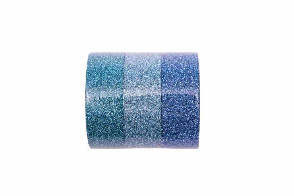 Glitter Tape Set, Blau Mix