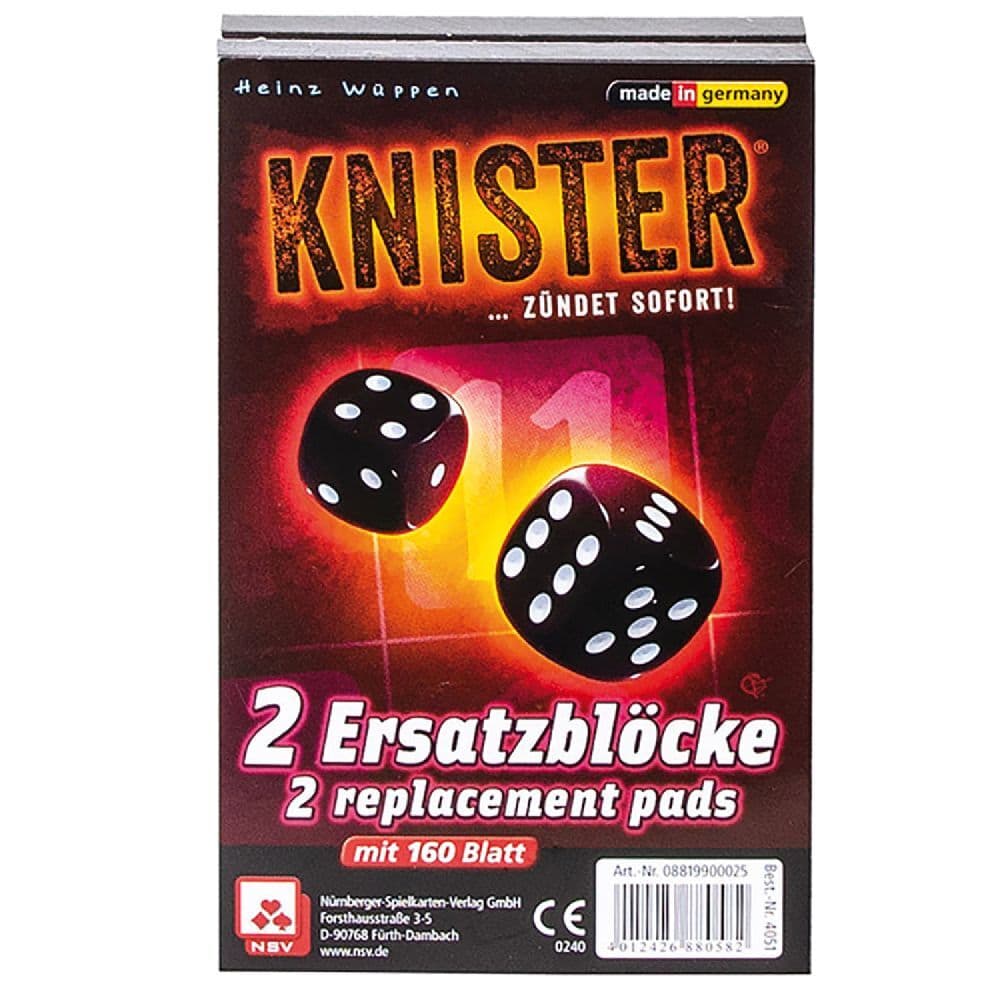 Nürnberger Spielkarten - Knister - Ersatzblöcke 2er