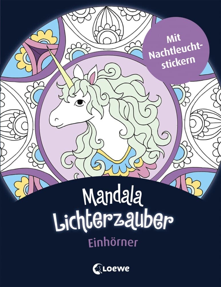 Mandala-Lichterzauber - Einhörner