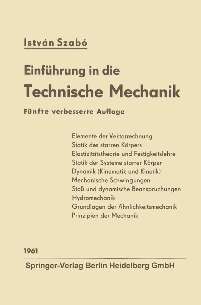 Einführung in die technische Mechanik