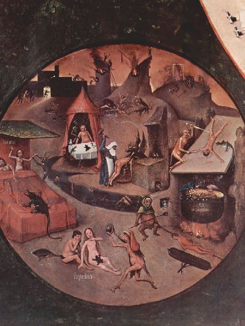 Hieronymus Bosch - Bestrafung der sieben Todsünden - 1.000 Teile (Puzzle)