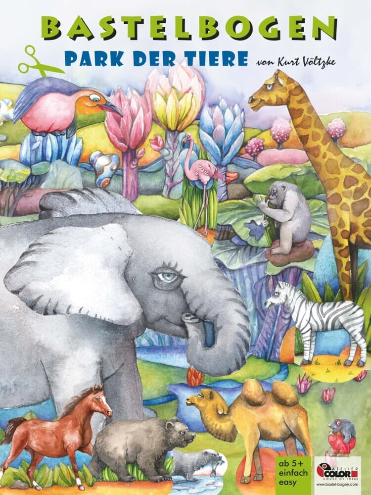 Park der Tiere - Bastelbogen