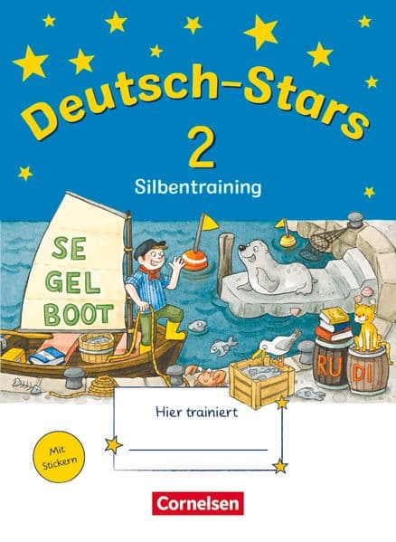 Deutsch-Stars 2. Schuljahr. Silbentraining: Übungsheft. Mit Lösungen