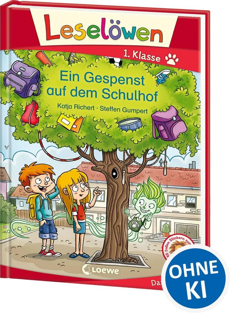 Leselöwen 1. Klasse - Ein Gespenst auf dem Schulhof: Erstlesebuch für Kinder ab 6 Jahre