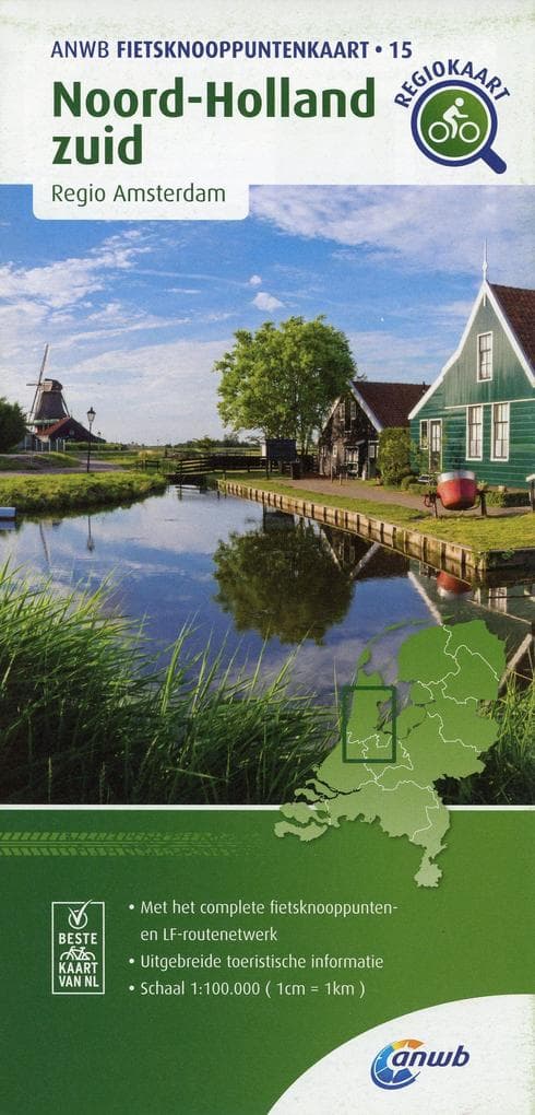 Noord-Holland zuid (Regio Amsterdam) 1:100 000