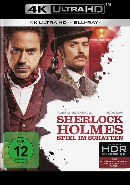 Sherlock Holmes: Spiel im Schatten 4K, 2 UHD-Blu-ray + 1 Blu-ray