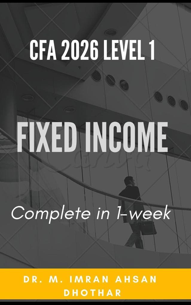 CFA 2026 Level 1: Fixed Income (CFA level 1, #3)