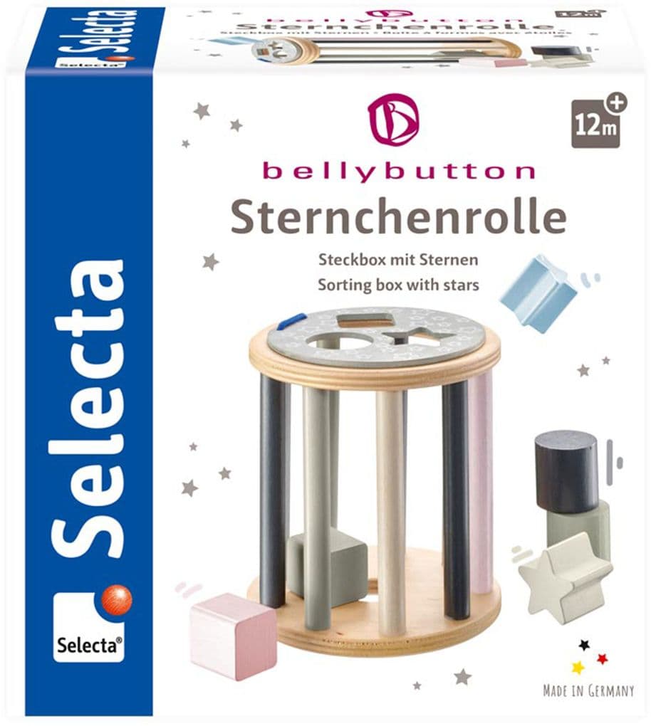 Schmidt Spiele - Selecta - bellybutton by Selecta - Sternchenrolle, Sortierrolle, 13 cm