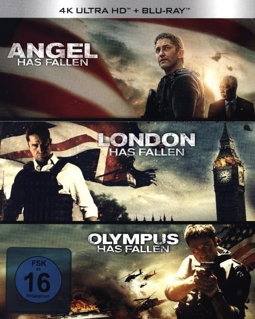 Olympus Has Fallen & London Has Fallen & Angel Has Fallen: 4K Ultra HD Blu-ray + Blu-ray / Triple Film Collection