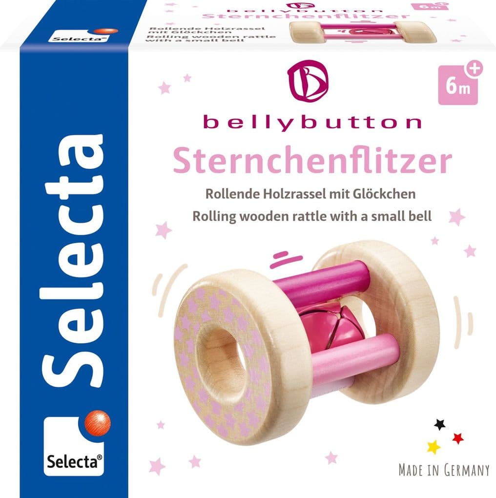 Schmidt Spiele - Selecta - bellybutton by Selecta - Sternchenflitzer rosa, 7 cm