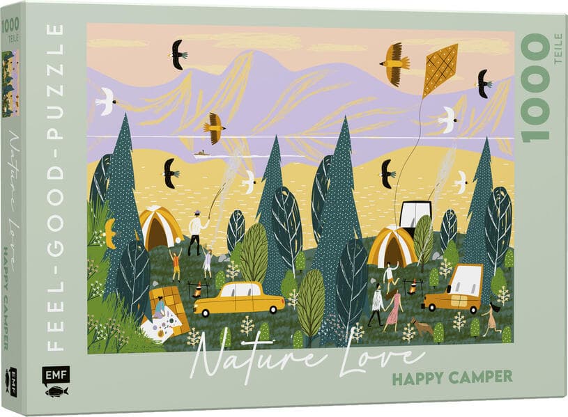 Feel-good-Puzzle 1000 Teile - NATURE LOVE: Happy Camper