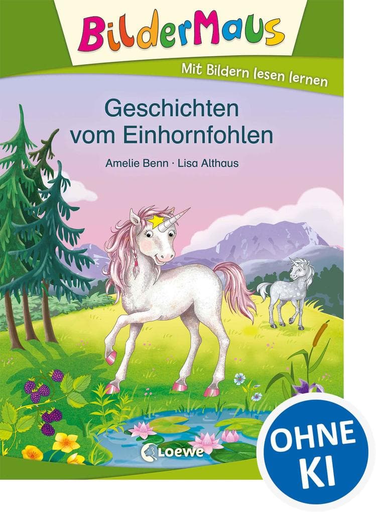 Bildermaus - Geschichten vom Einhornfohlen: Mit Bildern lesen lernen - Ideal für die Vorschule und Leseanfänger ab 5 Jahre